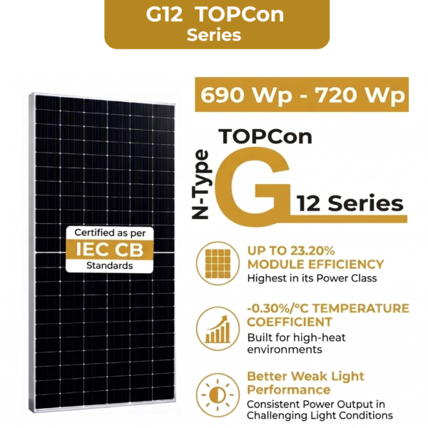 N-Type G12 TOPCon Solar Panel